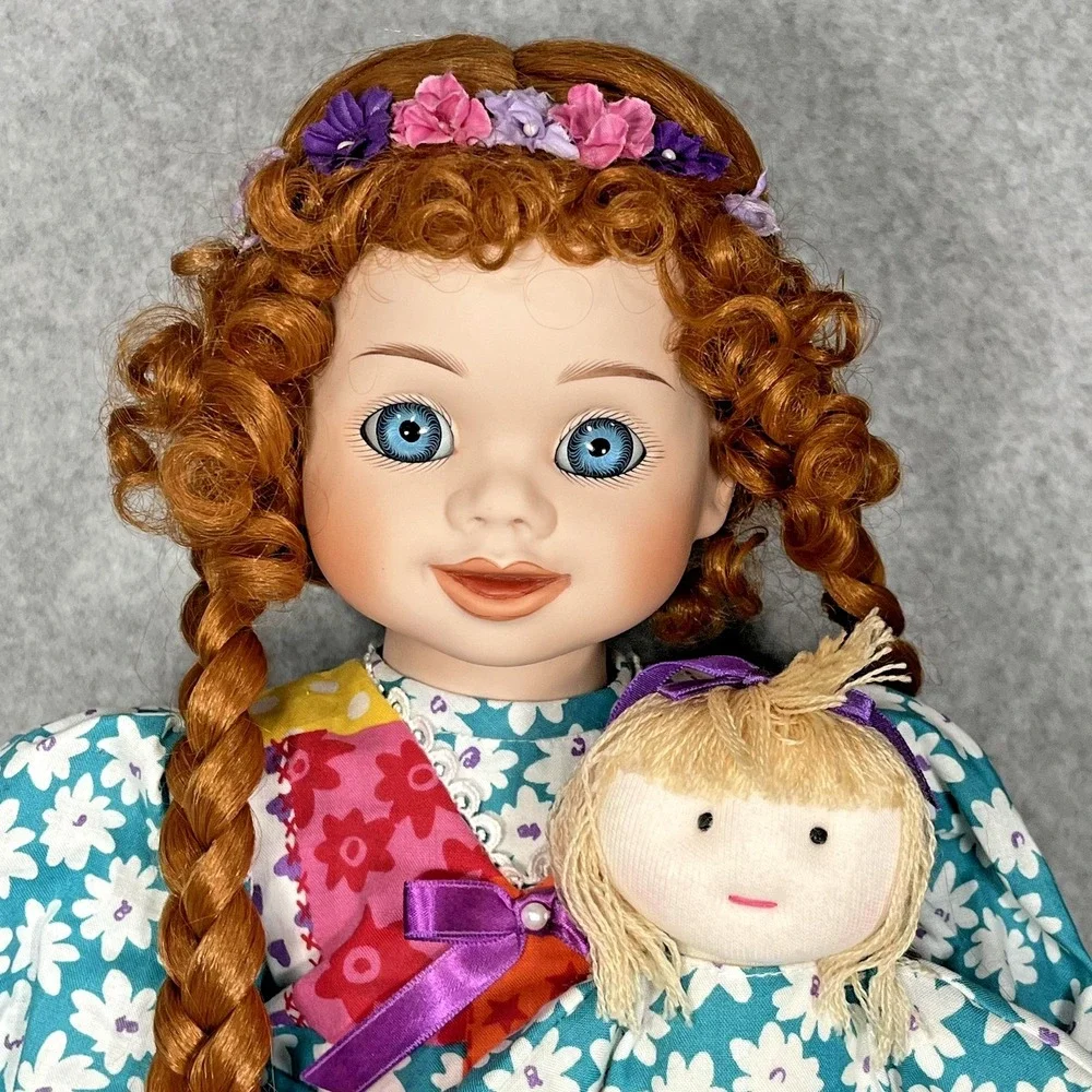 VTG‎ Porcelain Doll by Charlot Byj Goebel Raggy Muffin Musical Limited Edition